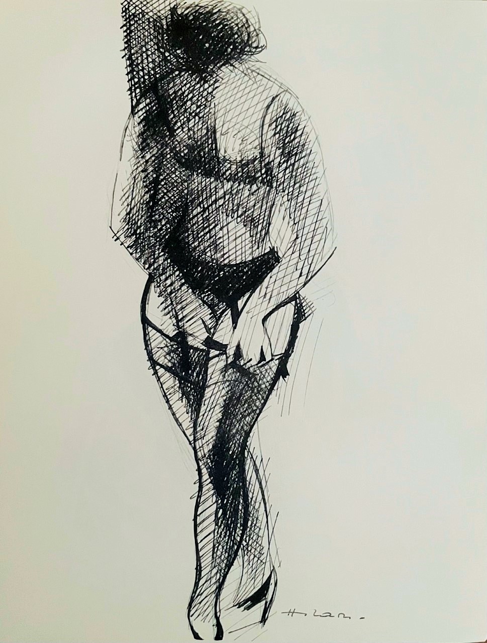 Femme aux Bas Noirs - Hilaire Camille – Image 1