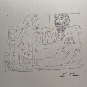Le Repos du Sculpteur Devant le Jeune Cavalier - Picasso Pablo