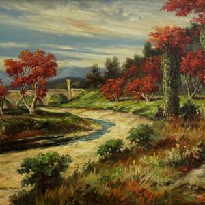 Le Chemin Fleuri de L’automne - Ecole Française Xxe