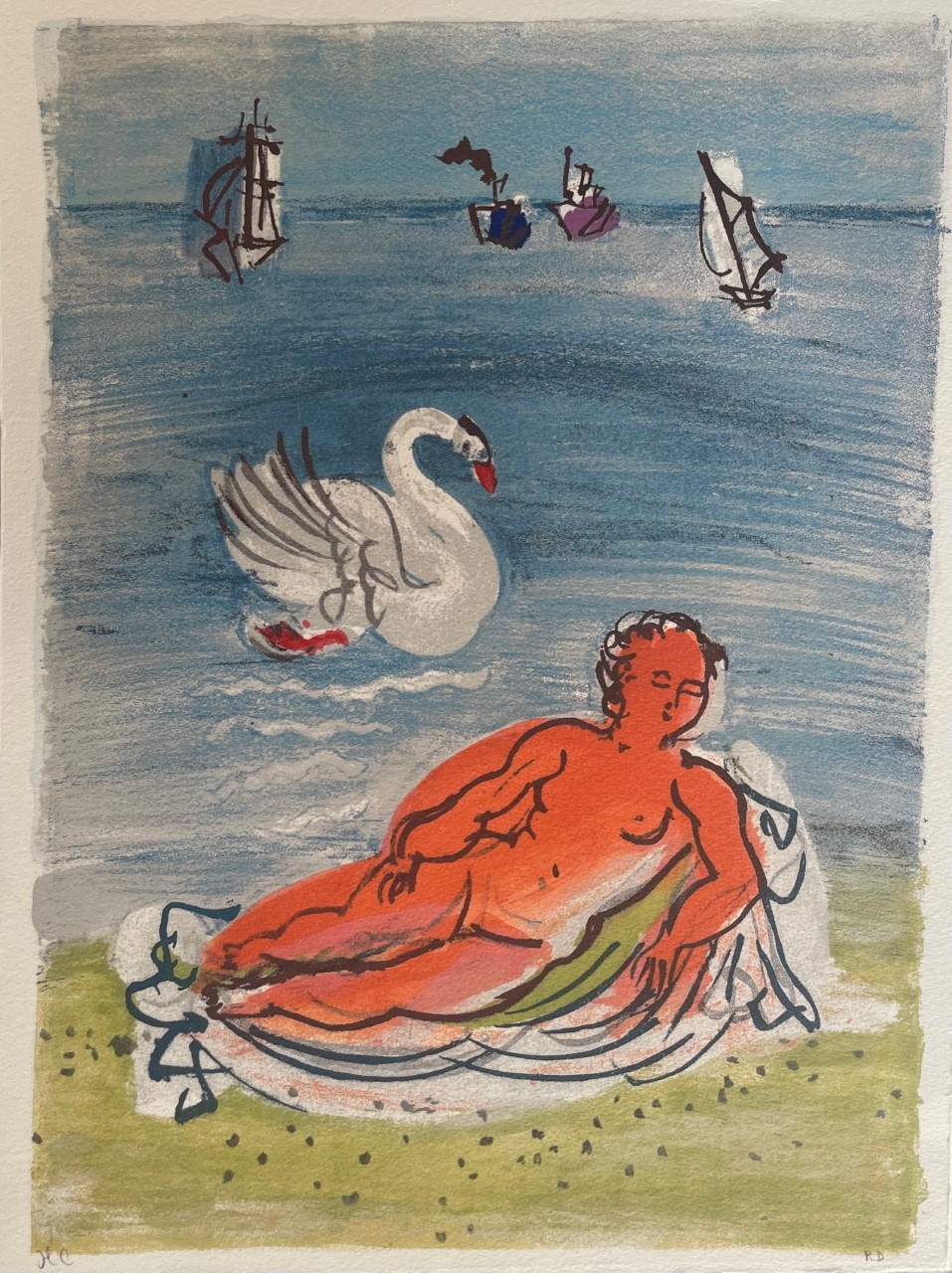 Odalisque au Cygne - Raoul Dufy – Image 1