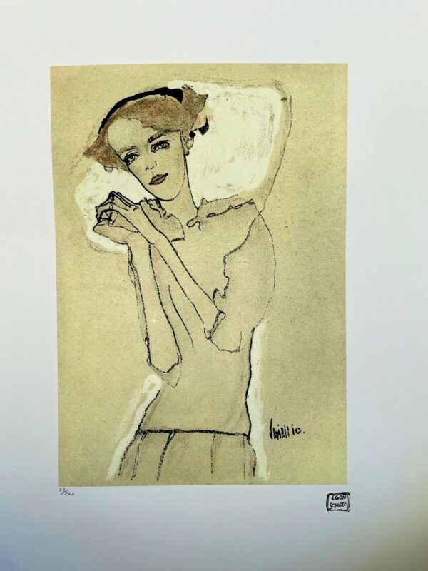 Portrait D'une Femme Rousse - Schiele Egon