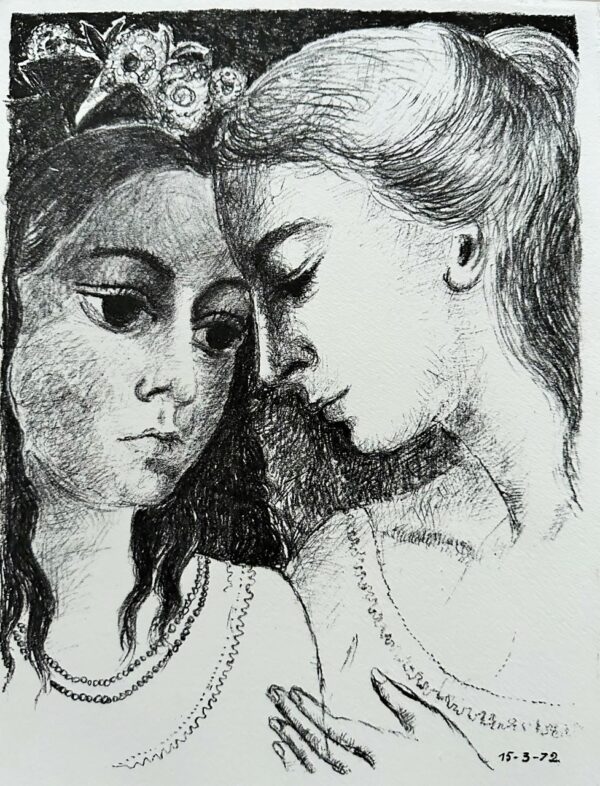 Deux Jeunes Femmes (Confidences) - Paul Delvaux