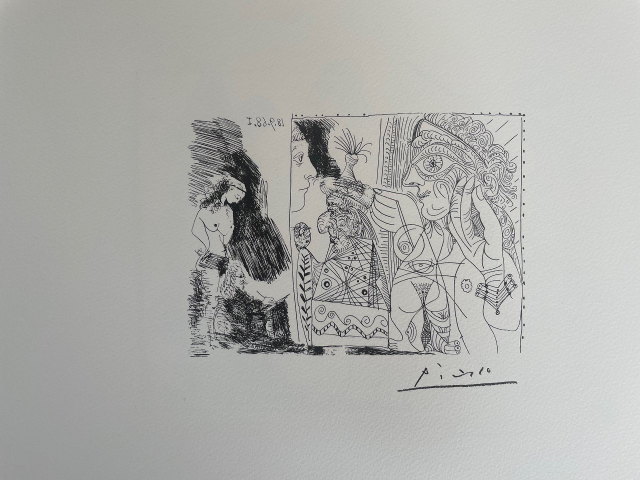 Ecrivain et Egerie - Pablo Picasso – Image 1