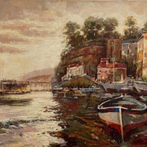 Le Port au Ciel Doré - Ecole Française Xxe