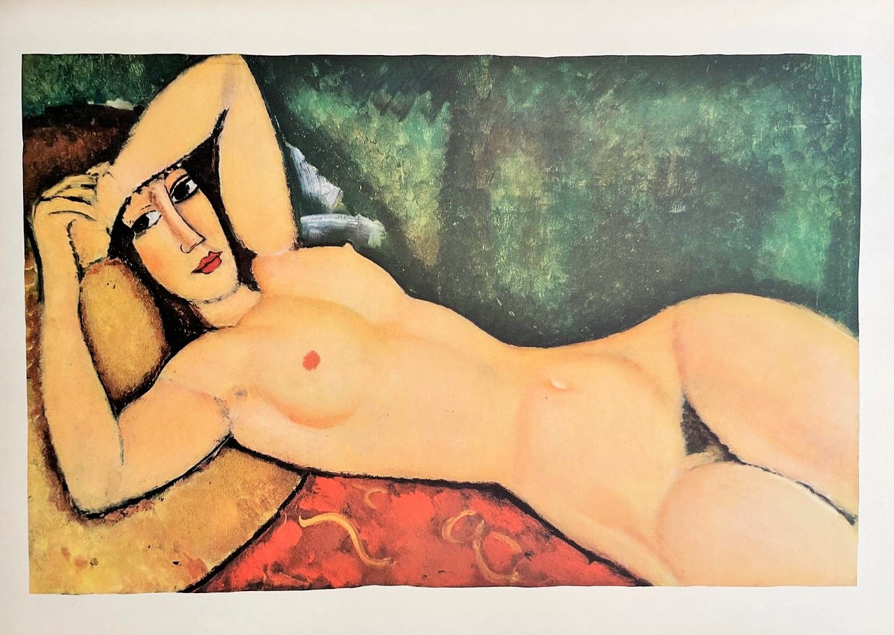 Nu Allongé avec Ses Bras Autour de Sa Tete - Amedeo Modigliani – Image 1