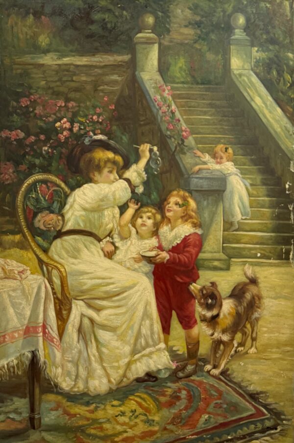 L’enfance dans le Jardin Ancien - Ecole Française Xxe