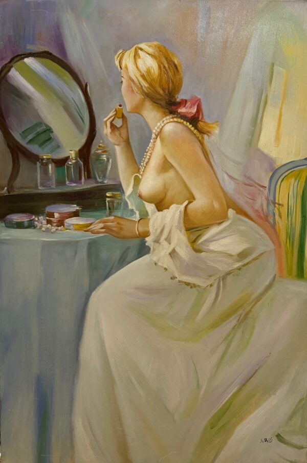 La Femme À la Coupe Dorée - Samuel Smills