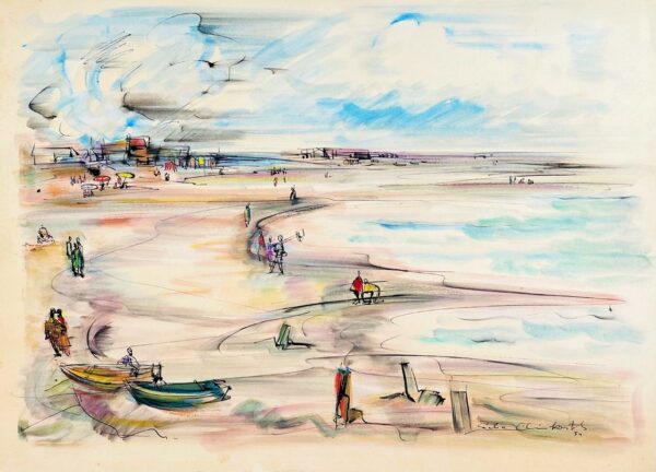 Les Promeneurs sur la Plage - Sacha Chimkevitch