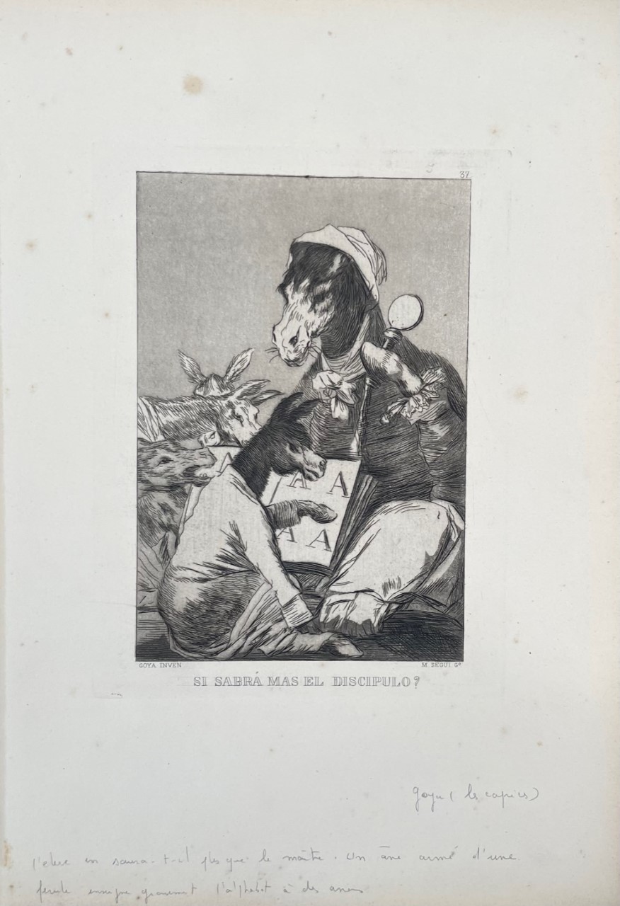 Si Sabra Mas El Discipulo ? - Francisco De Goya – Image 1