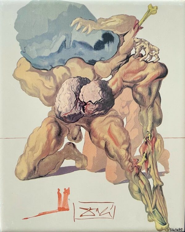 Salvador Dali - Sérigraphie Sur Céramique