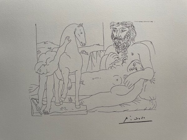 Le Repos du Sculpteur Devant le Jeune Cavalier - Pablo Picasso