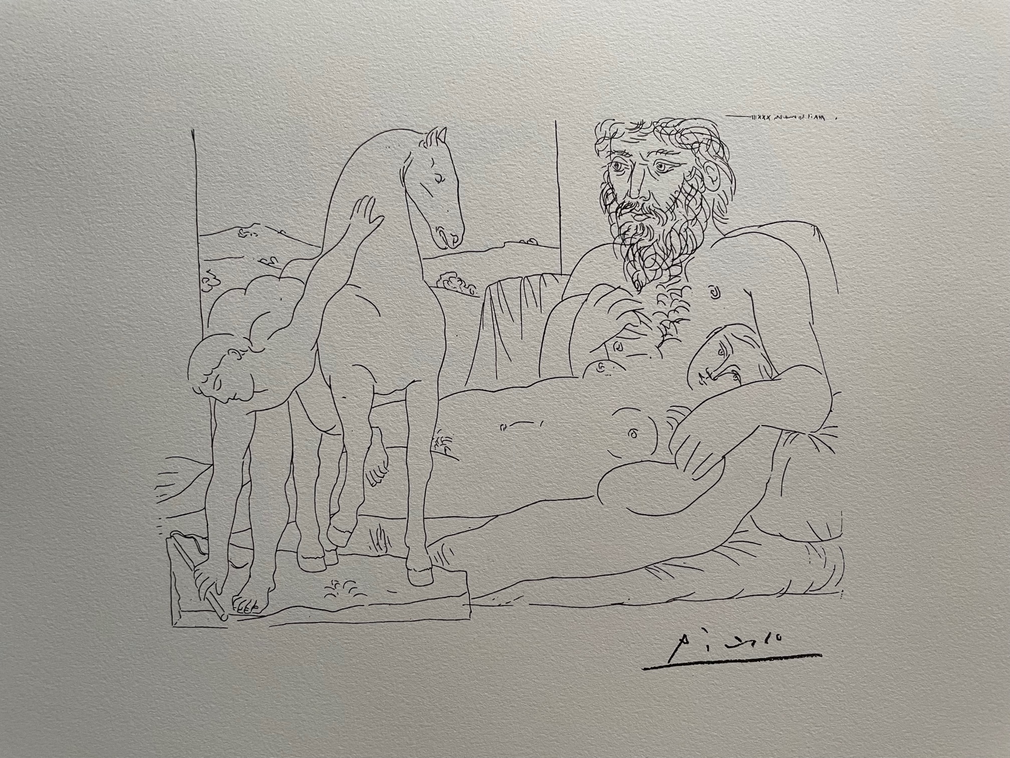Le Repos du Sculpteur Devant le Jeune Cavalier - Pablo Picasso – Image 1