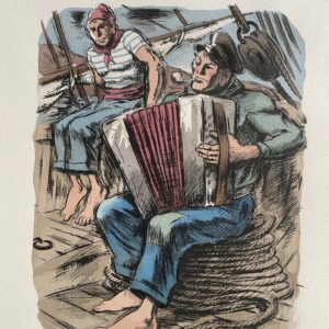 Un Marin Joue de L'accordeon - Pierre Le Conte