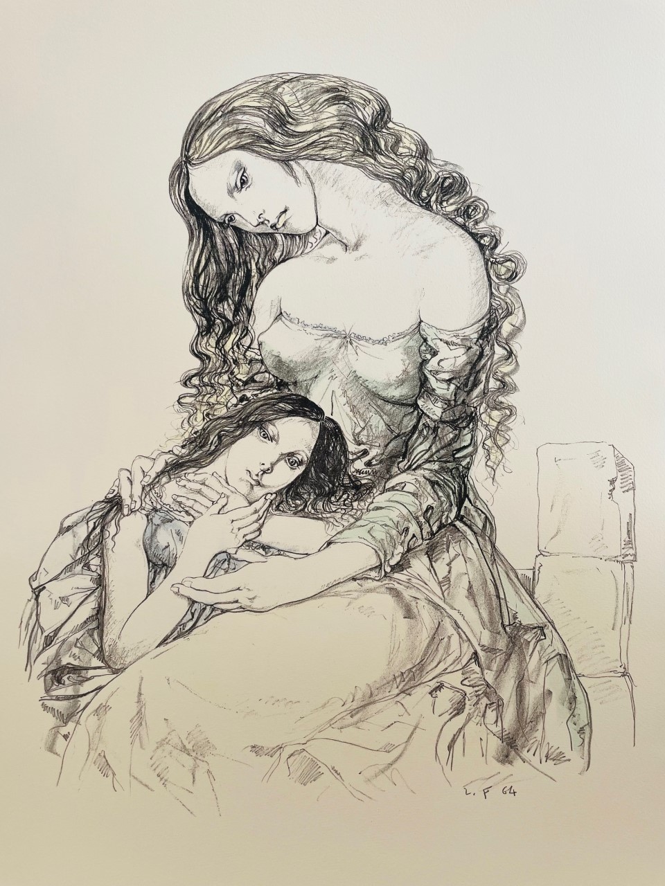 Mère et Fille - Tsuguharu Léonard Foujita – Image 1