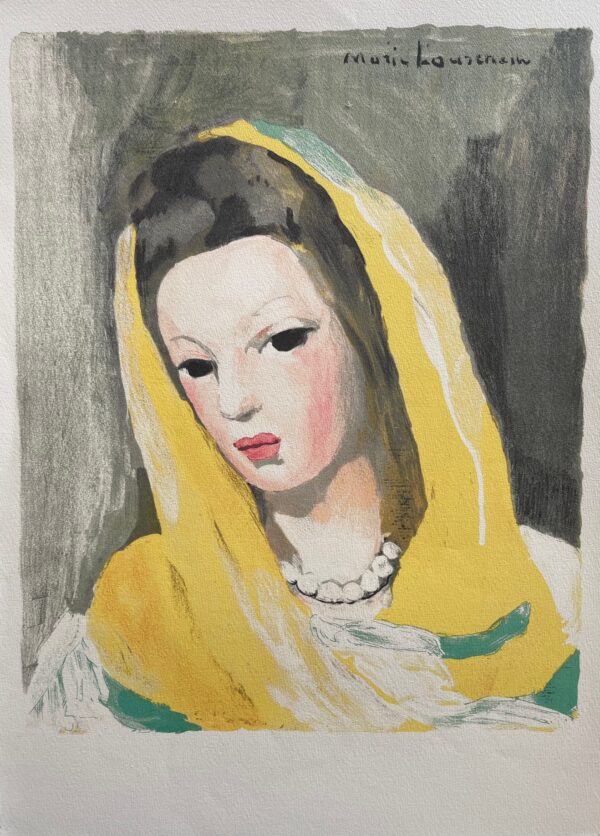 Femme au Foulard Jaune - Marie Laurencin