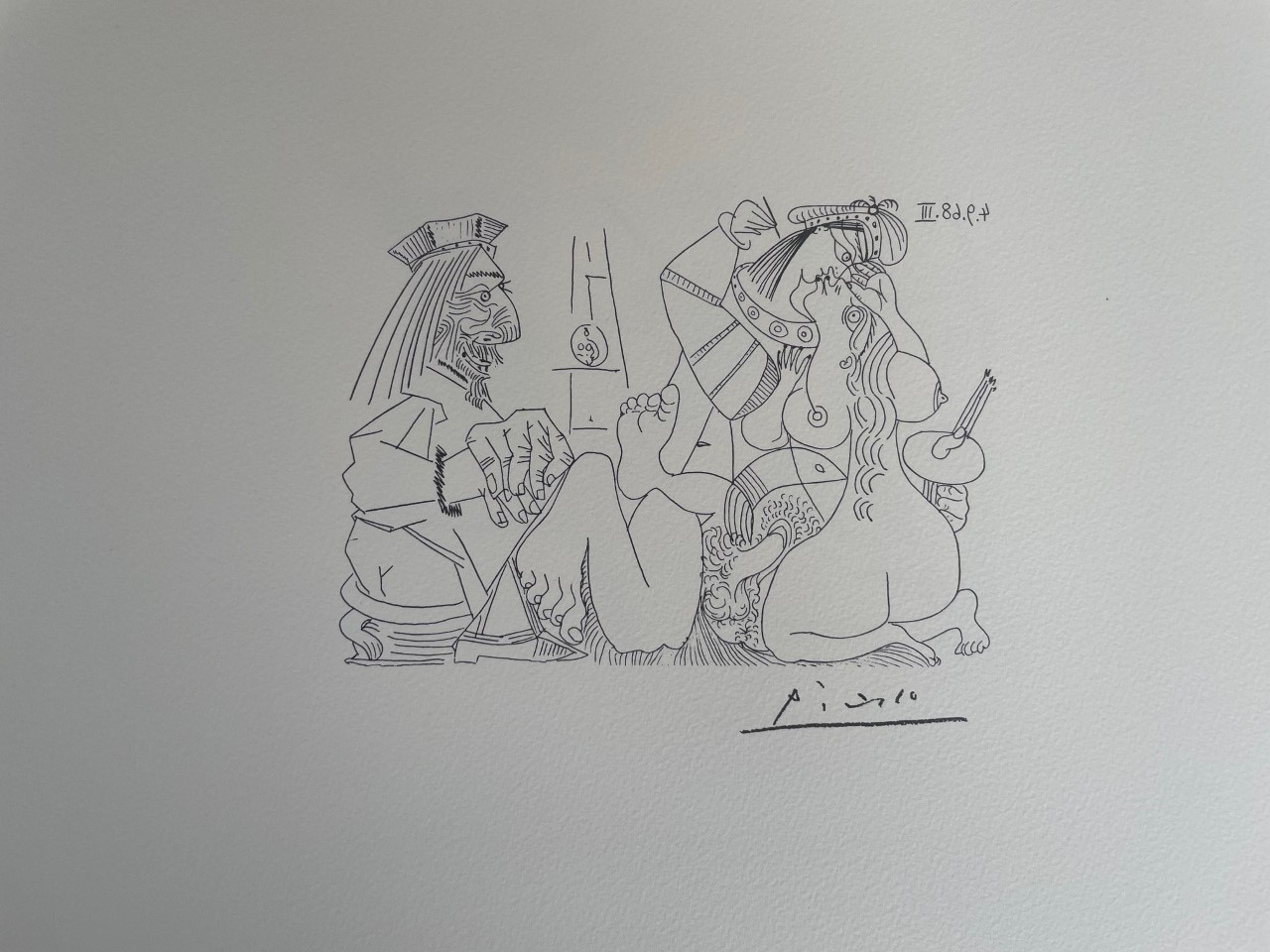 Raphael et la Fornarina Xvii, la Suite 347 - Pablo Picasso – Image 1