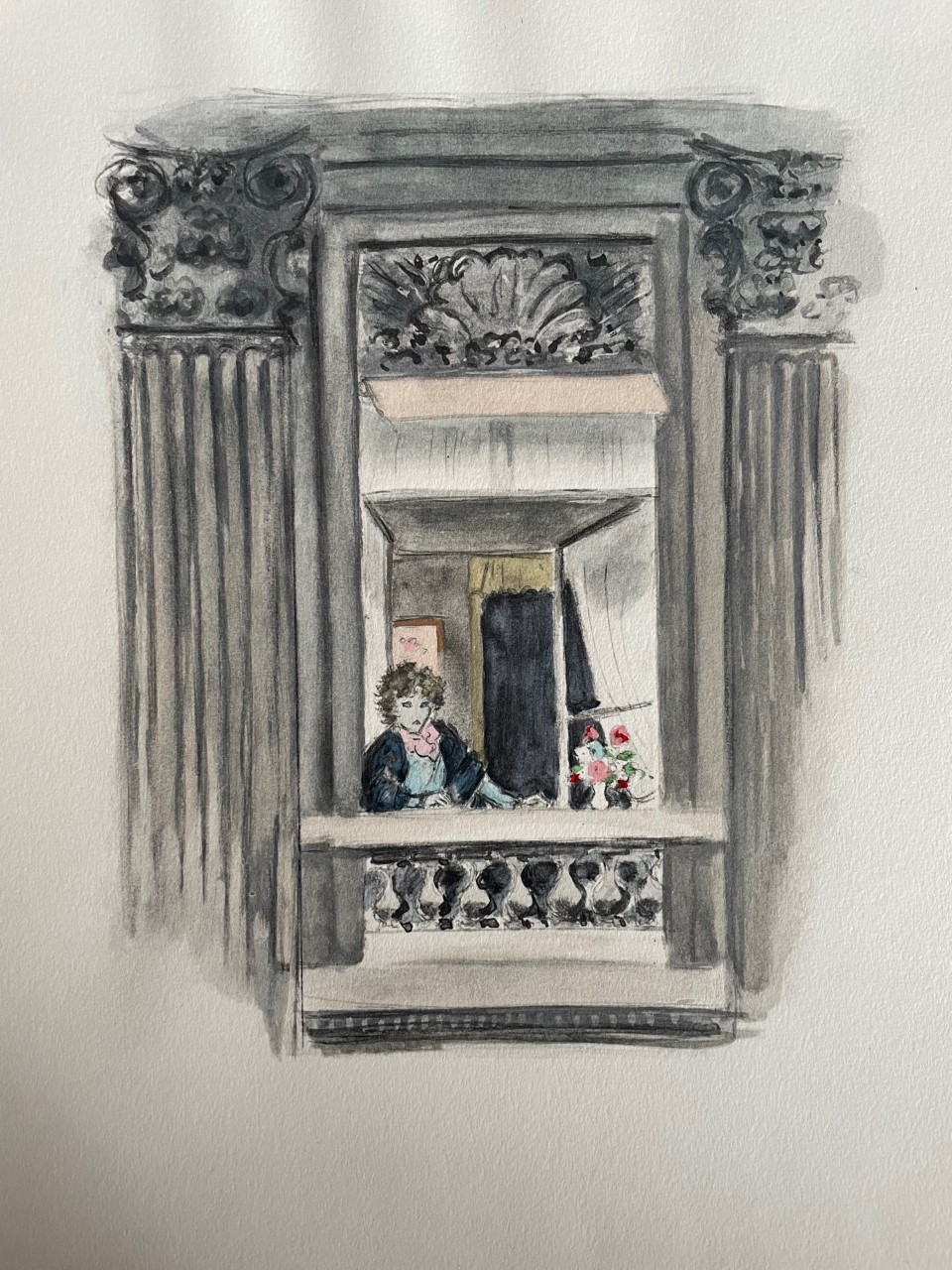 Elegante A la Fenetre - André Dignimont – Image 1