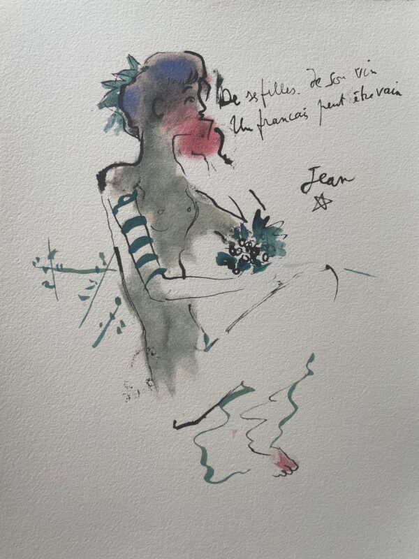 Bacchante Assise - Jean Cocteau