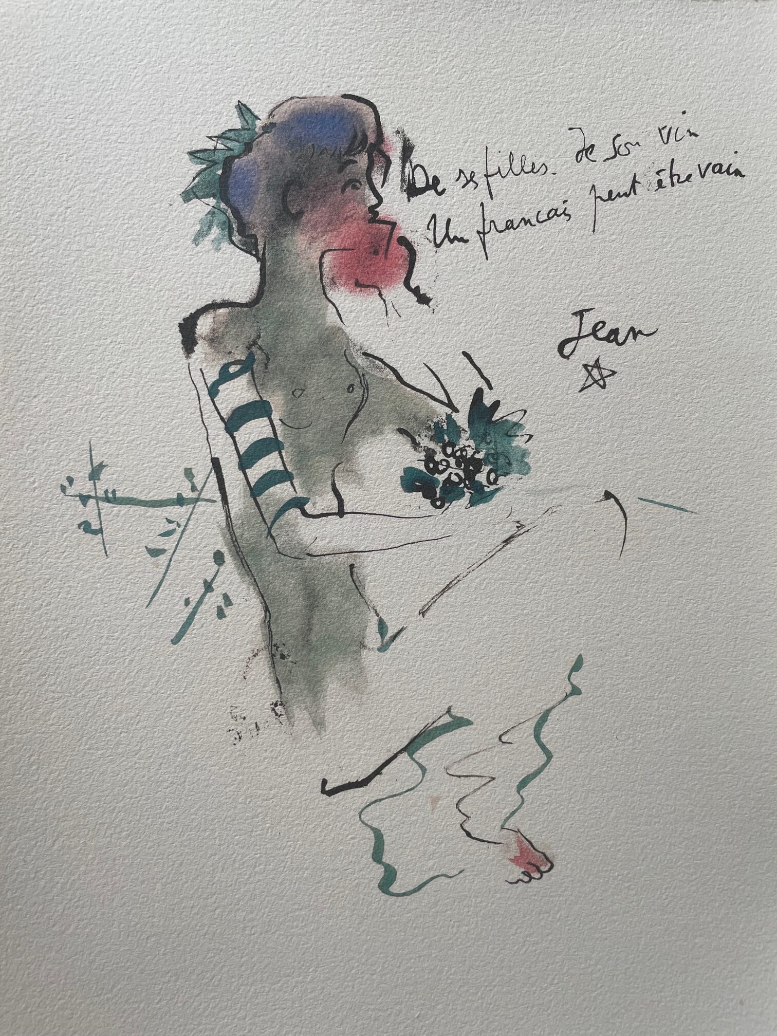 Bacchante Assise - Jean Cocteau – Image 1