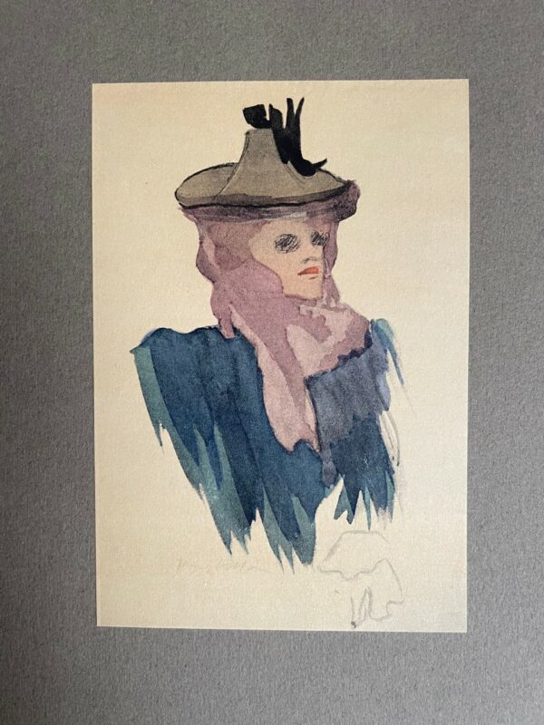 Americaine au Filet Rouge - Jacques Villon