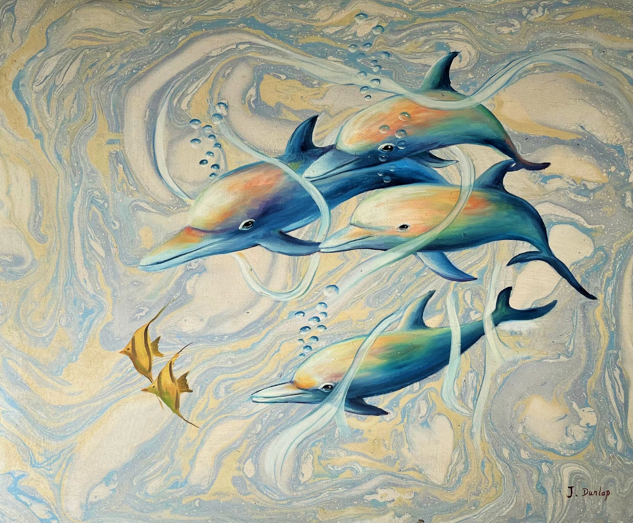 Les Dauphins - Xxe Siècle Jean Dunlop – Image 1