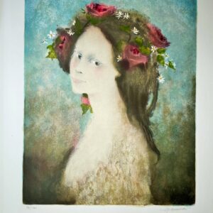 Jeune Fille A la Couronne Fleurie - André Braunecker