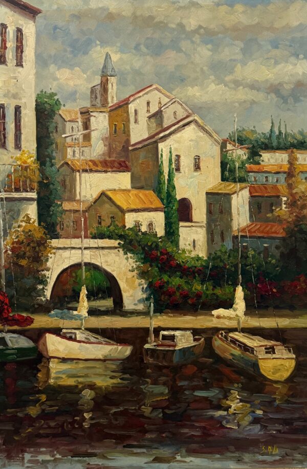 Village Serré Autour de la Colline - Samuel Smills