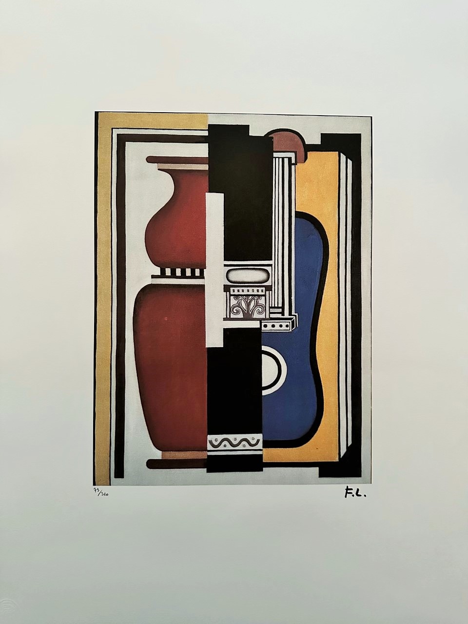 Guitare Bleu et Vase - Léger Fernand – Image 1