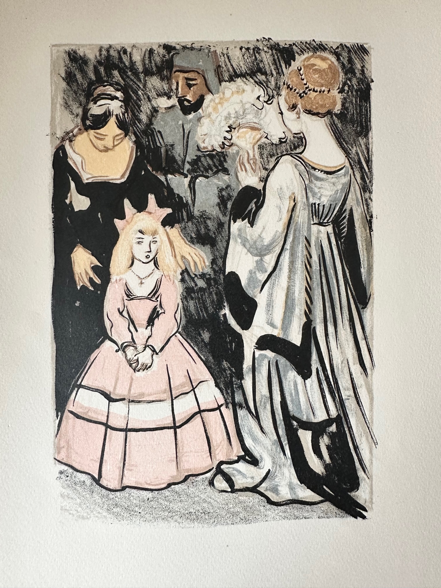 Petite Princesse A la Robe Rose - Yves Brayer – Image 1