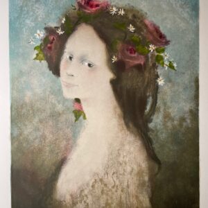 Jeune Fille A la Couronne Fleurie - André Braunecker