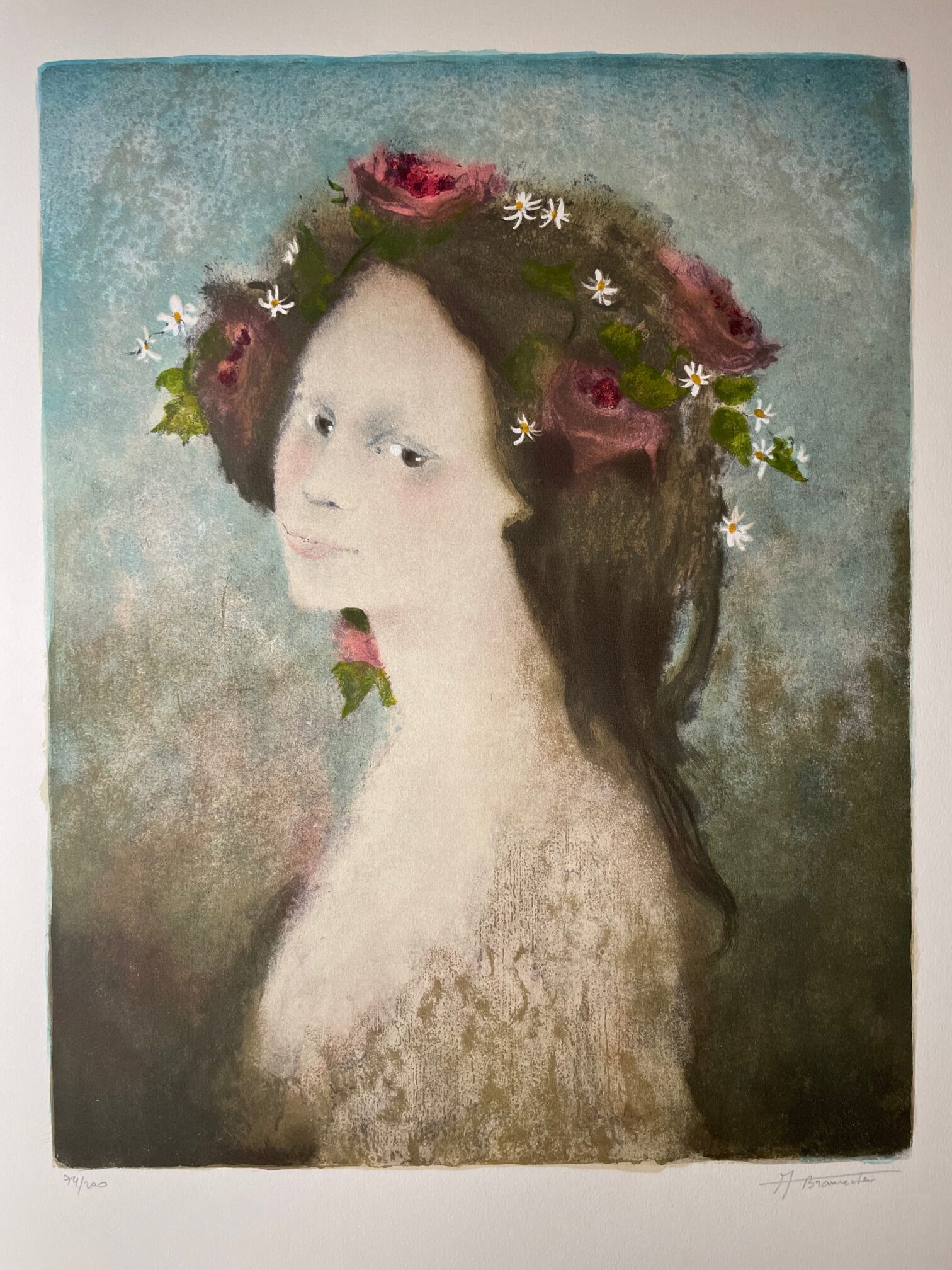 Jeune Fille A la Couronne Fleurie - André Braunecker – Image 1