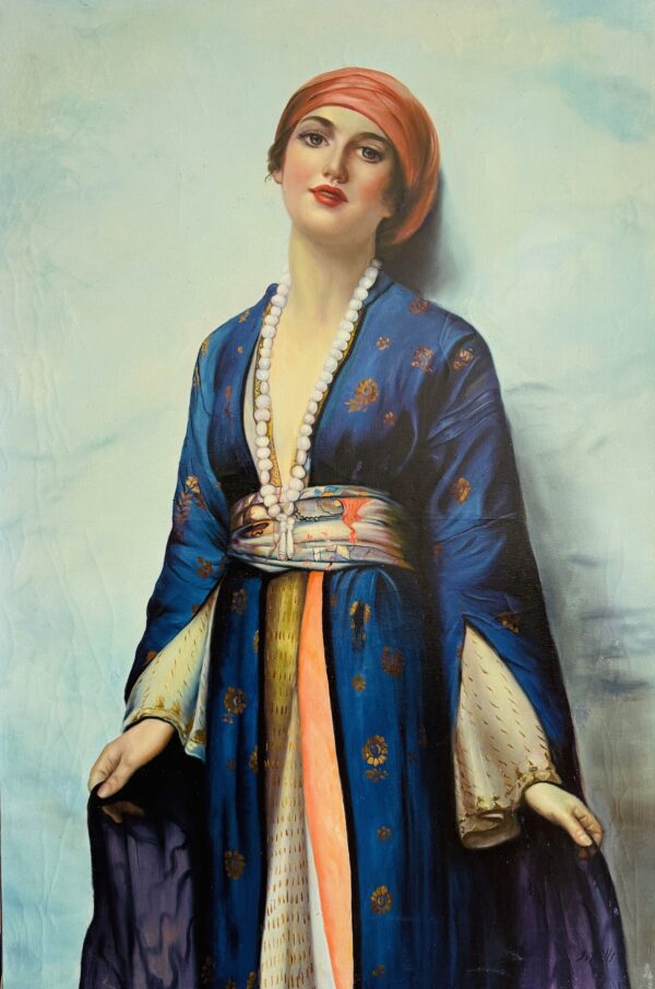 Portrait en Bleu Profond - Samuel Smills