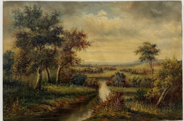 Paysage aux Terres Chaudes - Edouard Guilleux  Xx