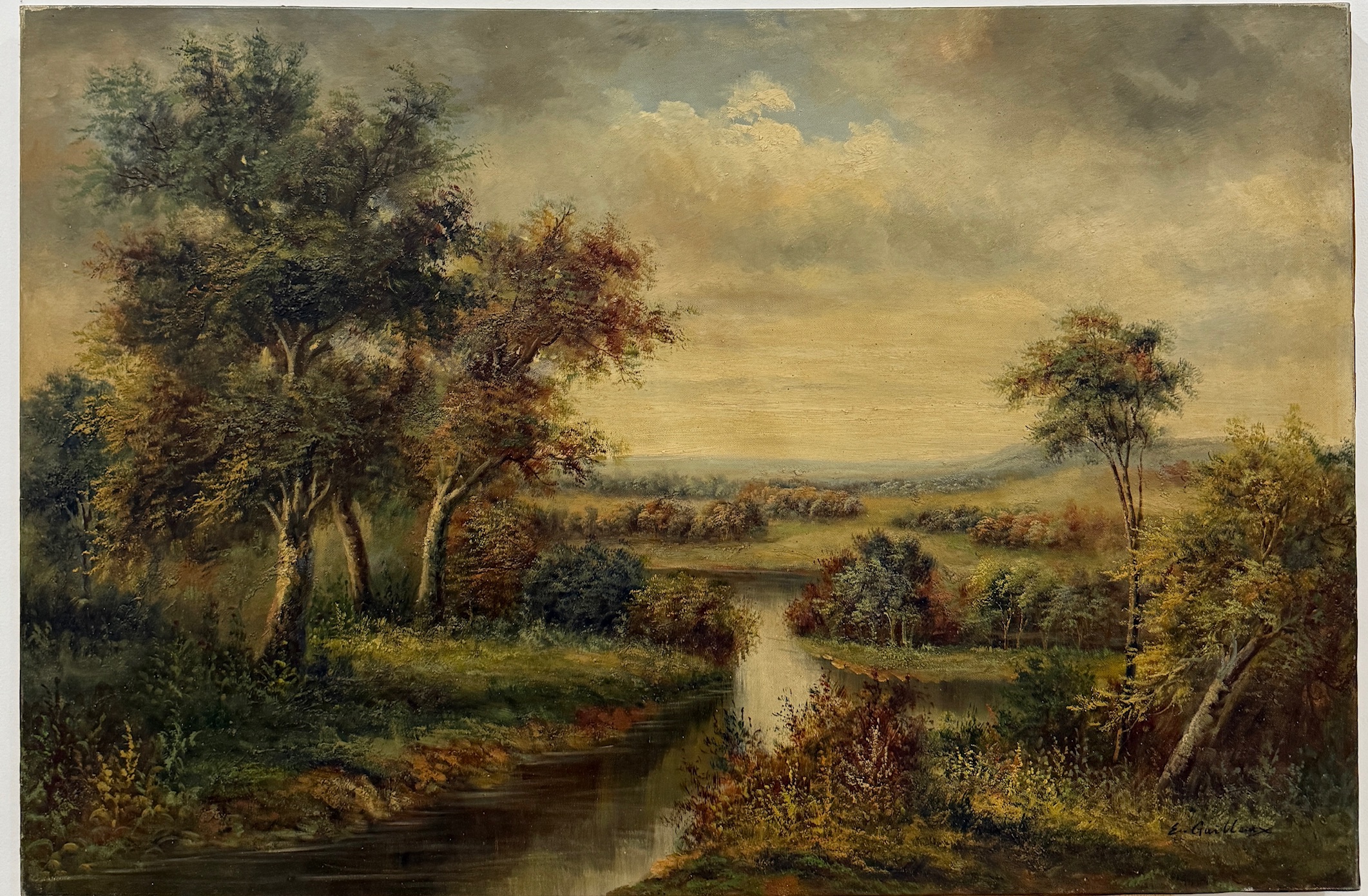 Paysage aux Terres Chaudes - Edouard Guilleux  Xx – Image 1