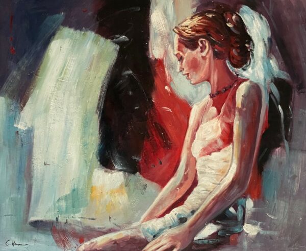 Jeune Fille au Chignon - Carole Hermann 20E Eeuw
