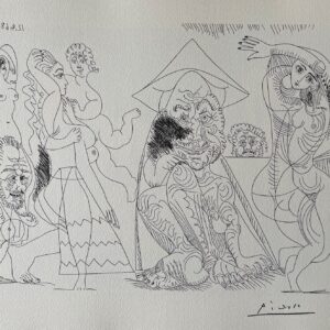 Vieil Homme Songeant aux Amours des Vieux Messieurs - Pablo Picasso