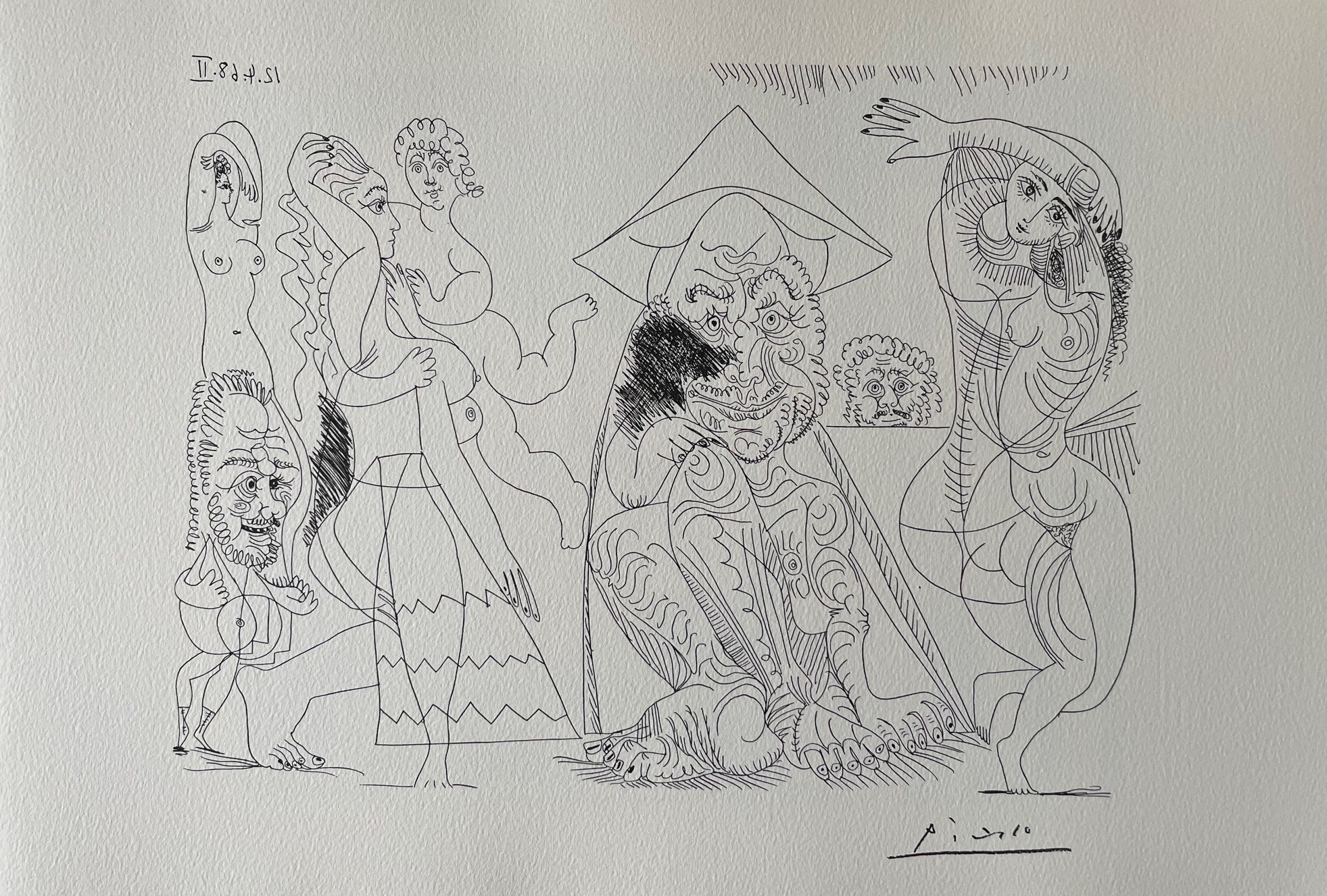 Vieil Homme Songeant aux Amours des Vieux Messieurs - Pablo Picasso – Image 1