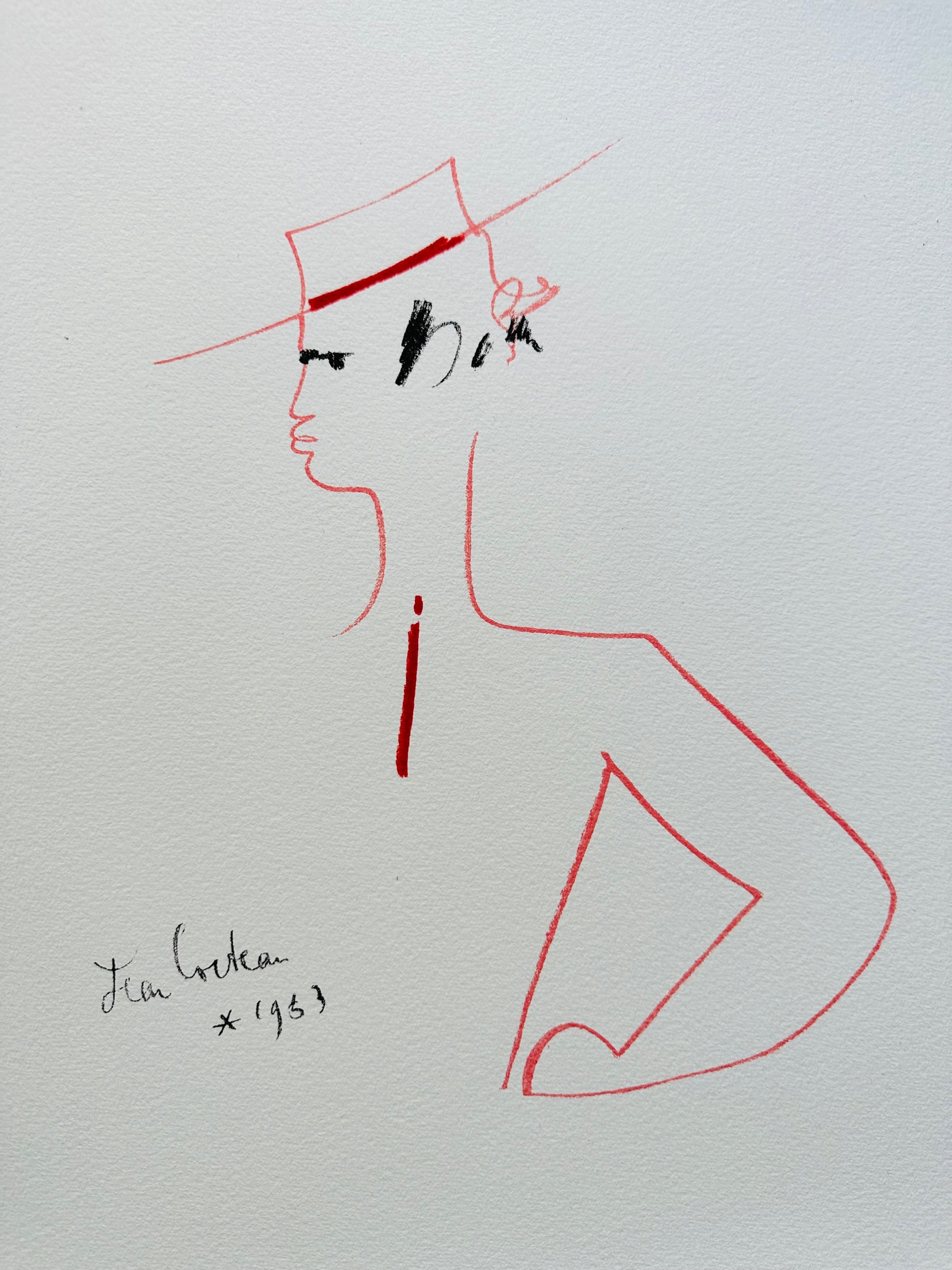 Homme de Profil - Jean Cocteau – Image 1
