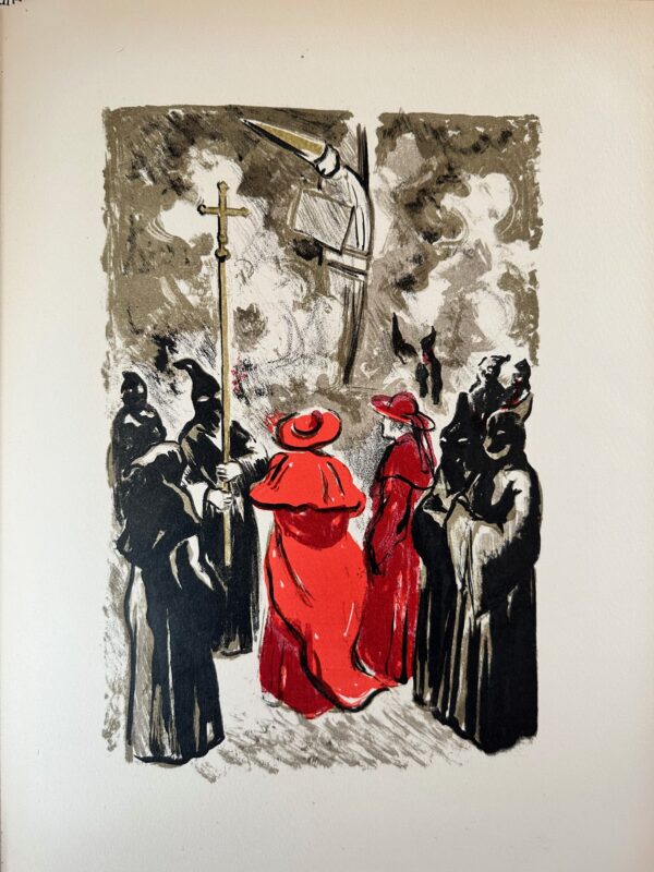 Procession Gouache - Yves Brayer