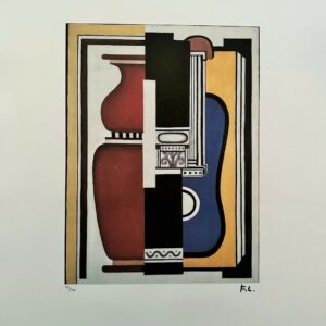 Guitare Bleu et Vase - Fernand Leger