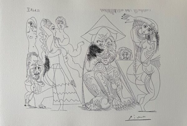 Vieil Homme Songeant aux Amours des Vieux Messieurs - Pablo Picasso
