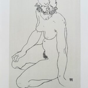 Nu Agenouille 1918 - Schiele Egon