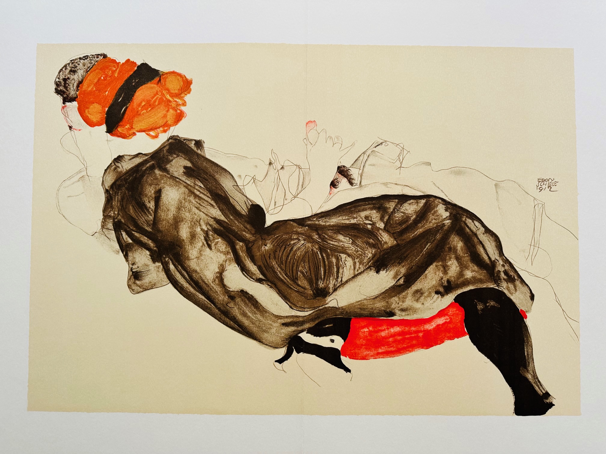 La Fille aux Cheveux Rouges 1912 - Egon Schiele – Image 1