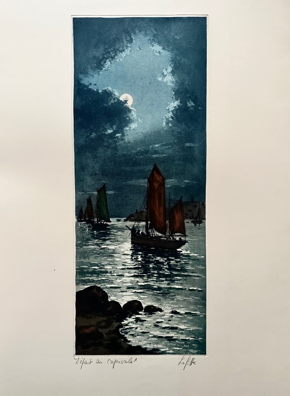 Voiliers - Ecole Moderne 20E Eeuw – Image 1