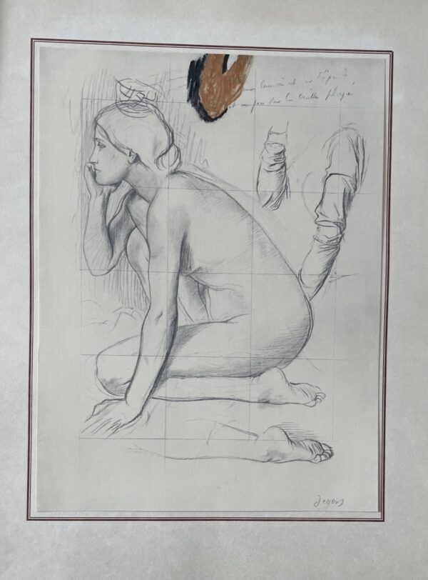 Nu de Femme Accroupie - Edgar Degas