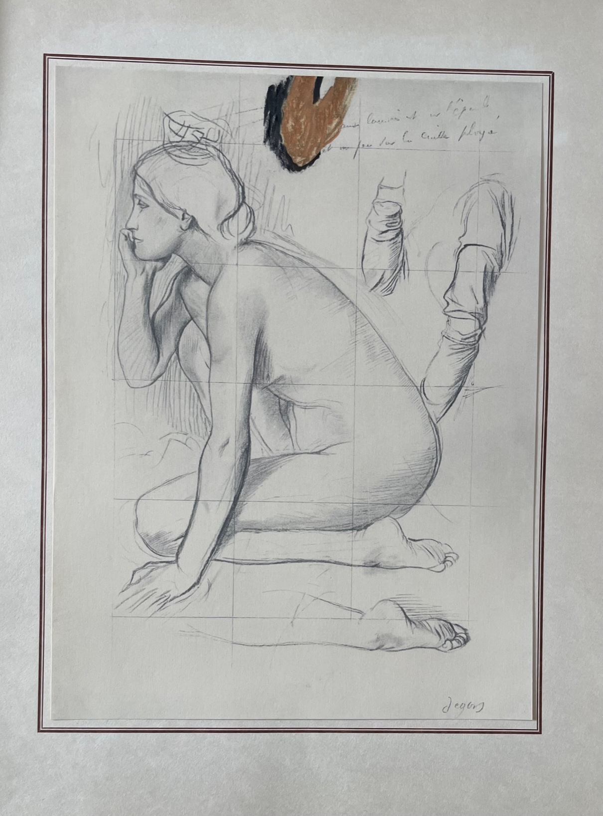 Nu de Femme Accroupie - Edgar Degas – Image 1
