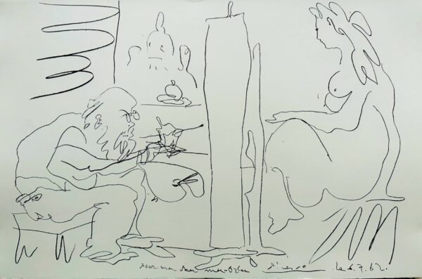 Le Peintre et Son Modele 1962 - Pablo Picasso